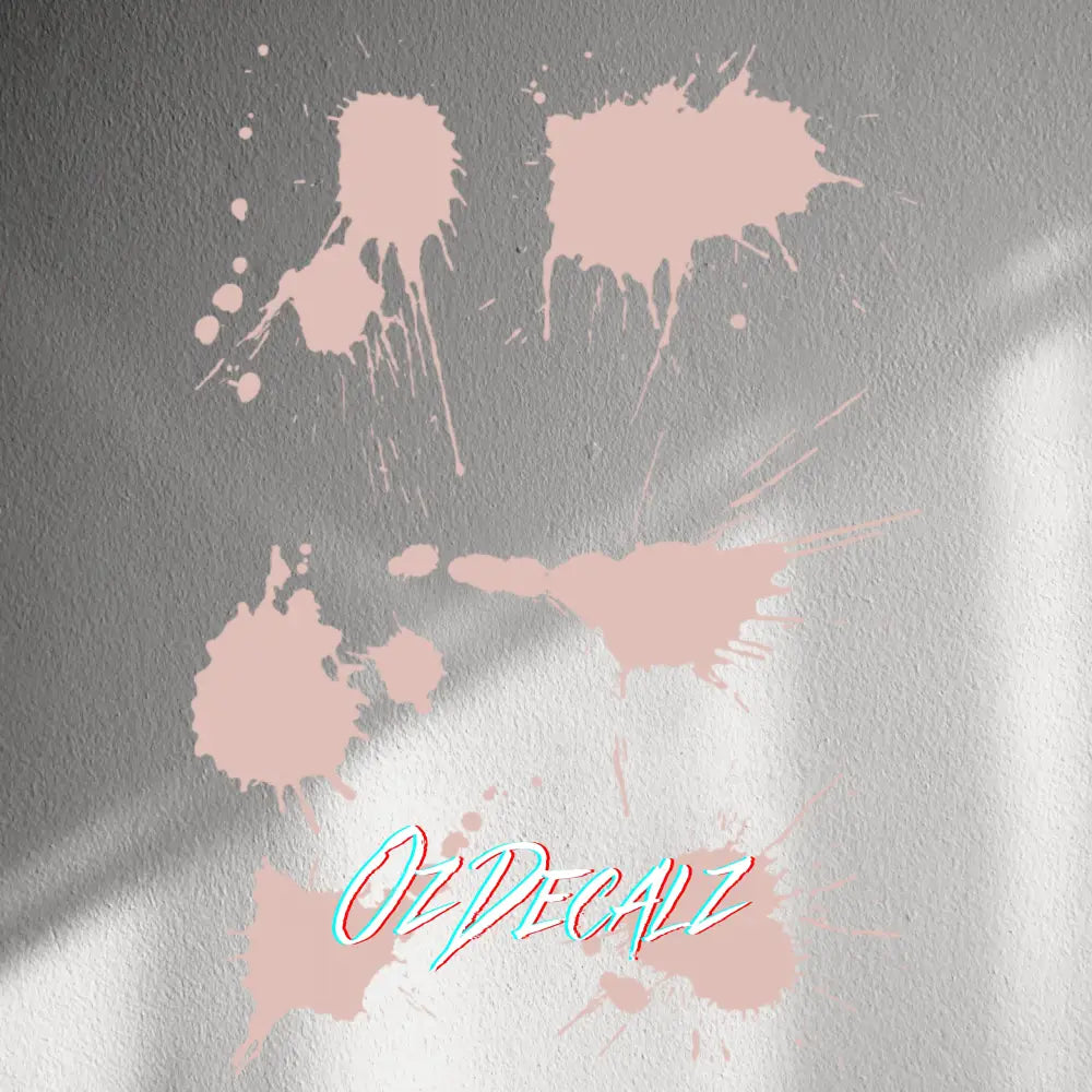 WALL STICKER: PAINT SPLAT 7 PK - OzDecalz