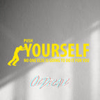 WALL STICKER: PUSH YOURSELF - OzDecalz