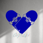 WALL STICKER: SKATEBOARD HEART - OzDecalz