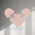 WALL STICKER: SKATEBOARD HEART - OzDecalz