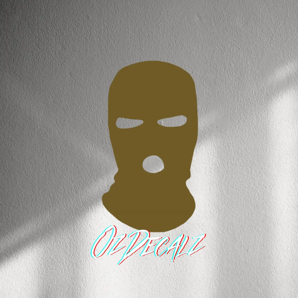 WALL STICKER: SKI MASK - OzDecalz