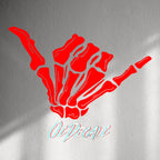 WALL STICKER: SKULL SHAKKA - OzDecalz