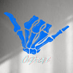 WALL STICKER: SKULL SHAKKA - OzDecalz