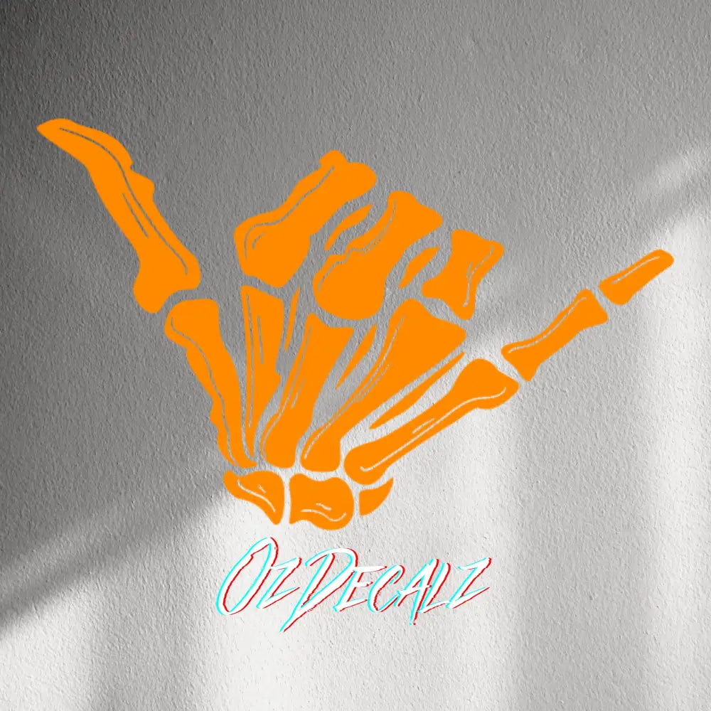 WALL STICKER: SKULL SHAKKA - OzDecalz