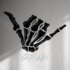 WALL STICKER: SKULL SHAKKA - OzDecalz