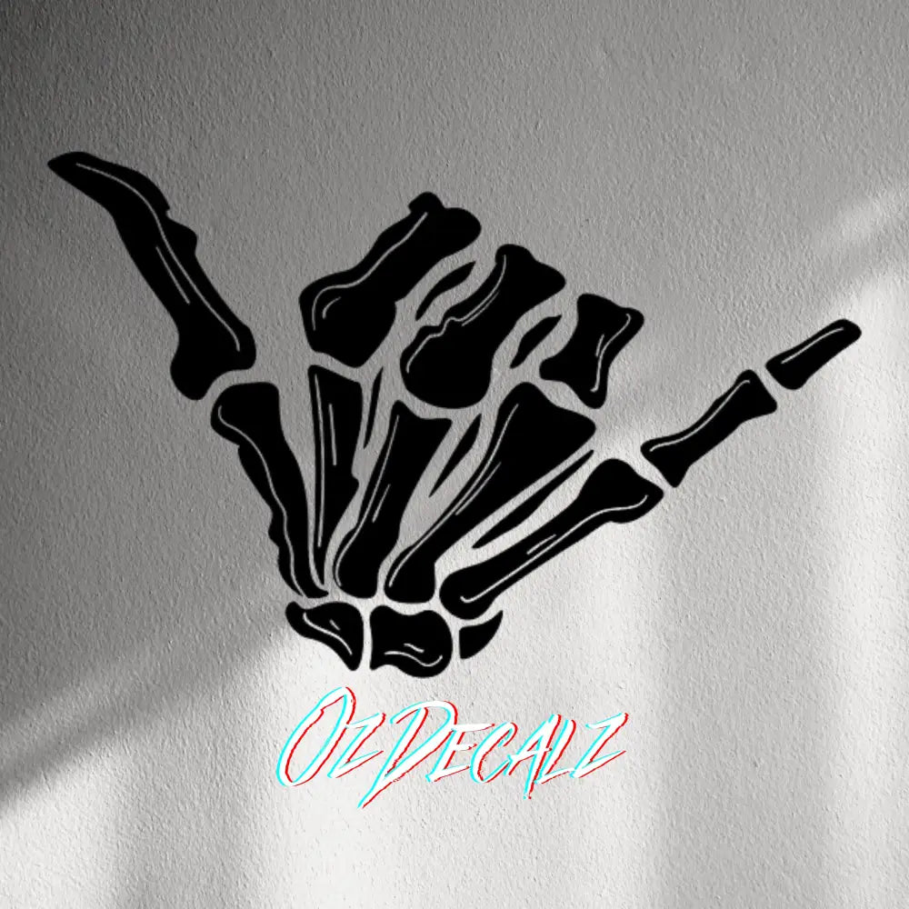 WALL STICKER: SKULL SHAKKA - OzDecalz