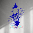 WALL STICKER: SKULL THROUGH WALL - OzDecalz