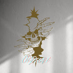 WALL STICKER: SKULL THROUGH WALL - OzDecalz