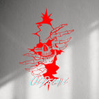 WALL STICKER: SKULL THROUGH WALL - OzDecalz