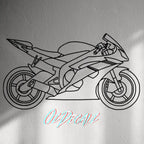 WALL STICKER: SPORTSBIKE LINE-ART - OzDecalz