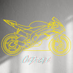 WALL STICKER: SPORTSBIKE LINE-ART - OzDecalz