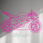 WALL STICKER: SPORTSBIKE LINE-ART - OzDecalz