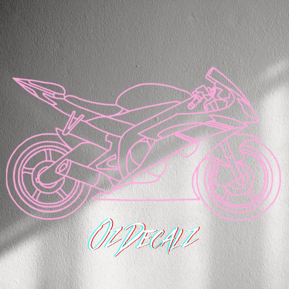 WALL STICKER: SPORTSBIKE LINE-ART - OzDecalz