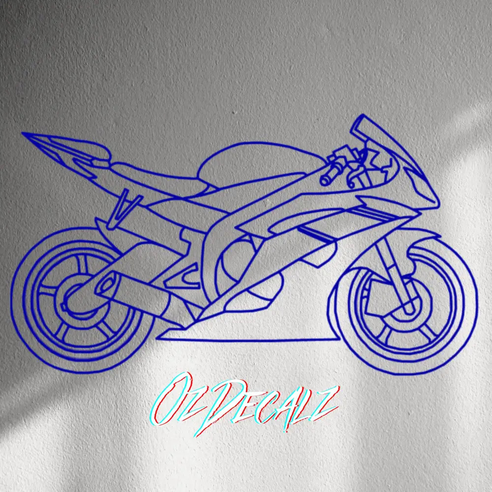 WALL STICKER: SPORTSBIKE LINE-ART - OzDecalz