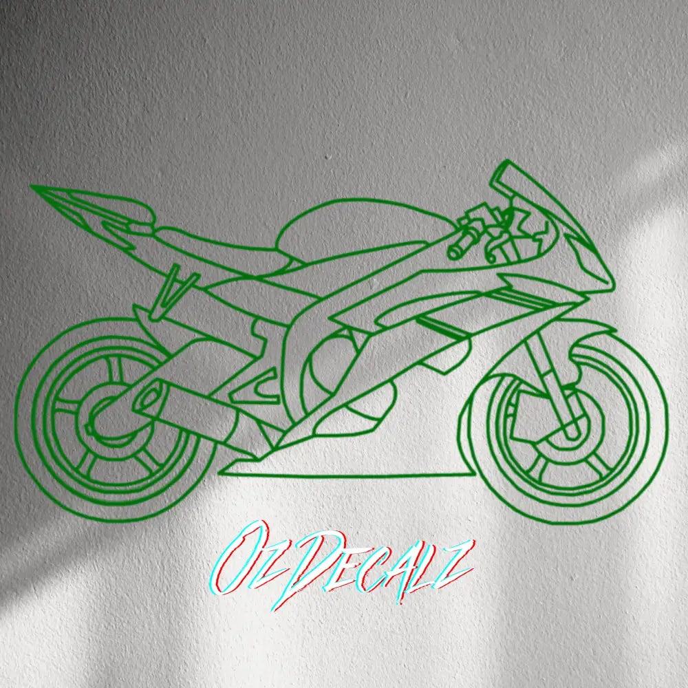 WALL STICKER: SPORTSBIKE LINE-ART - OzDecalz