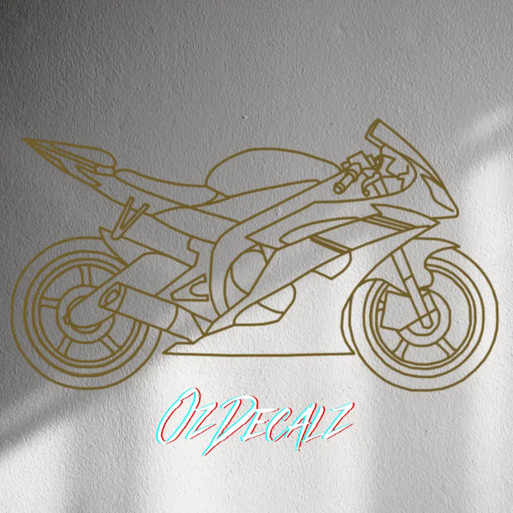 WALL STICKER: SPORTSBIKE LINE-ART - OzDecalz