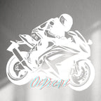 WALL STICKER: SPORTSBIKE RIDER - OzDecalz