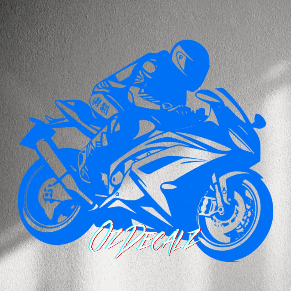 WALL STICKER: SPORTSBIKE RIDER - OzDecalz