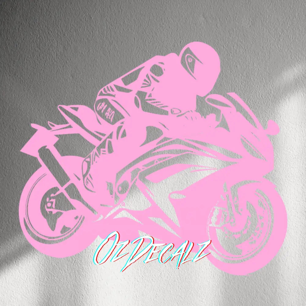 WALL STICKER: SPORTSBIKE RIDER - OzDecalz