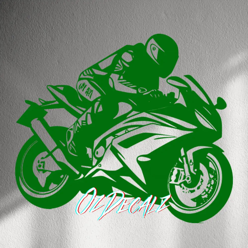 WALL STICKER: SPORTSBIKE RIDER - OzDecalz