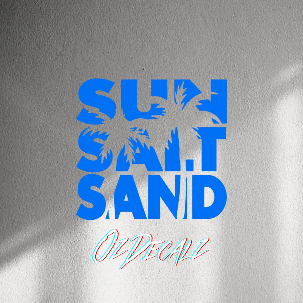 WALL STICKER: SUN,SALT,SAND - OzDecalz
