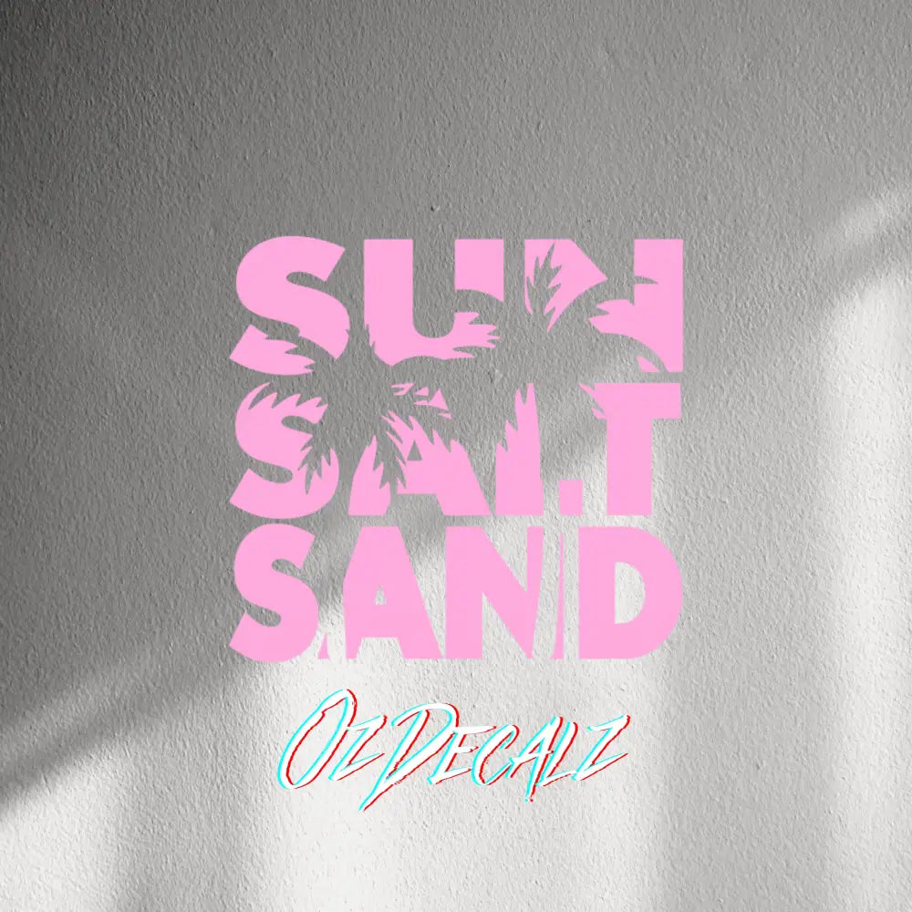 WALL STICKER: SUN,SALT,SAND - OzDecalz