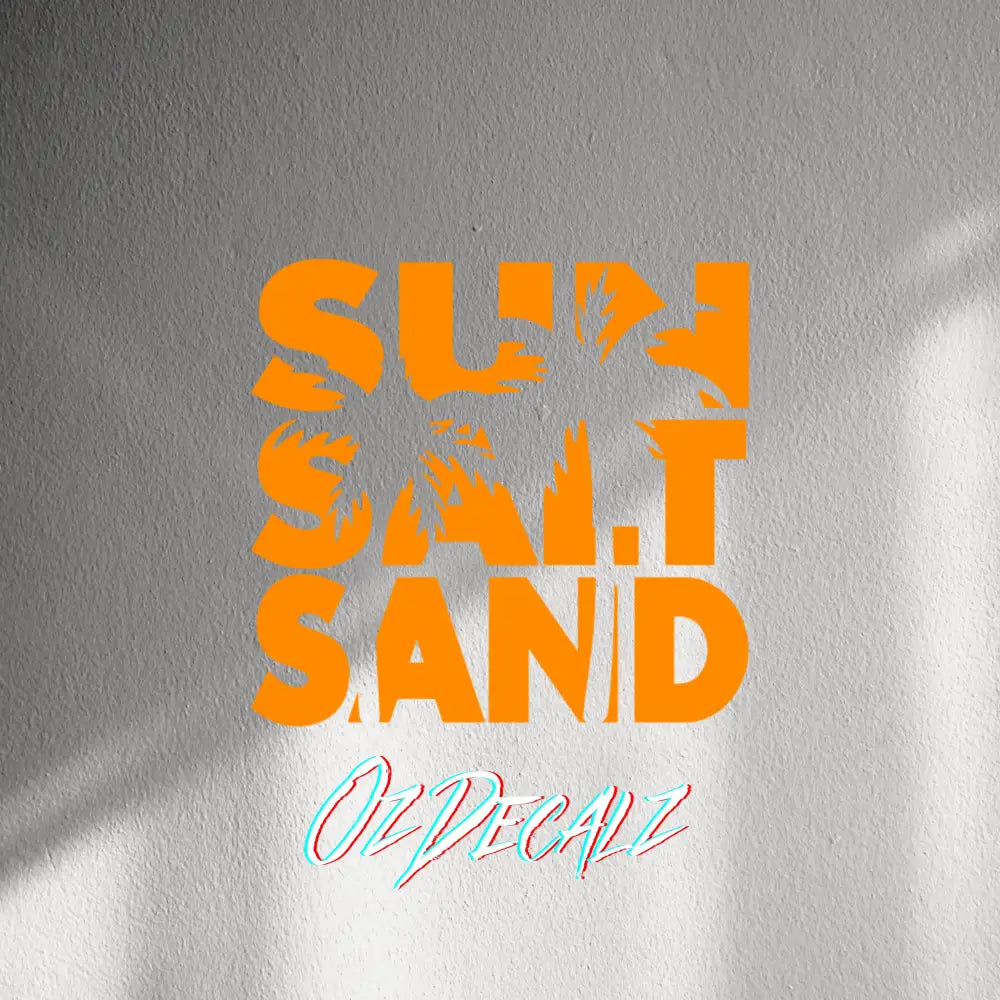 WALL STICKER: SUN,SALT,SAND - OzDecalz