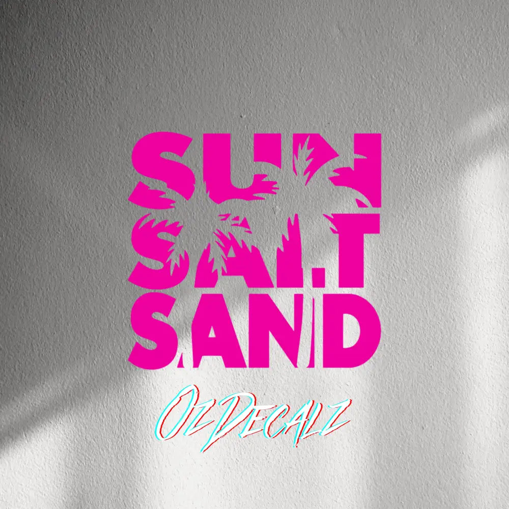 WALL STICKER: SUN,SALT,SAND - OzDecalz