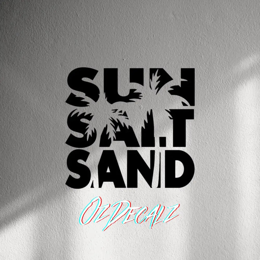 WALL STICKER: SUN,SALT,SAND - OzDecalz
