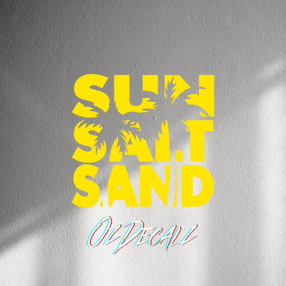 WALL STICKER: SUN,SALT,SAND - OzDecalz