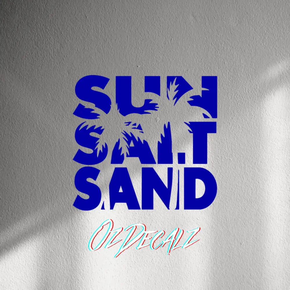 WALL STICKER: SUN,SALT,SAND - OzDecalz