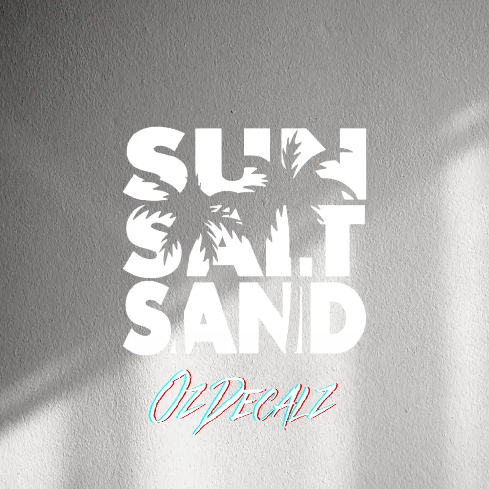 WALL STICKER: SUN,SALT,SAND - OzDecalz