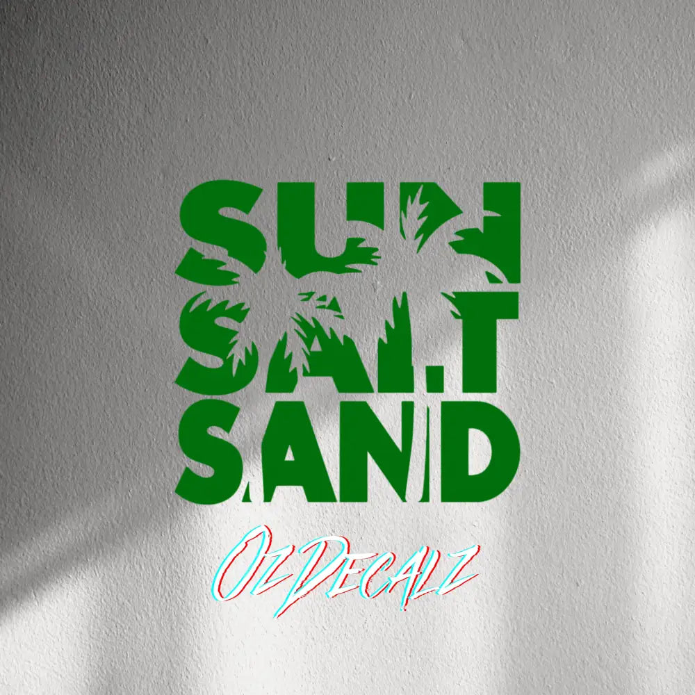 WALL STICKER: SUN,SALT,SAND - OzDecalz