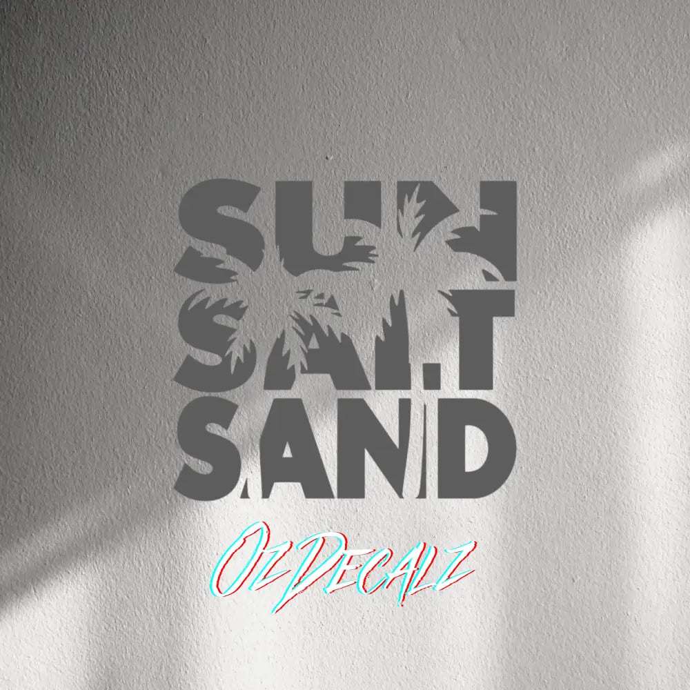 WALL STICKER: SUN,SALT,SAND - OzDecalz
