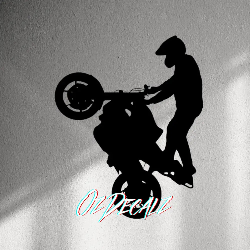 WALL STICKER: WHEELIE - OzDecalz