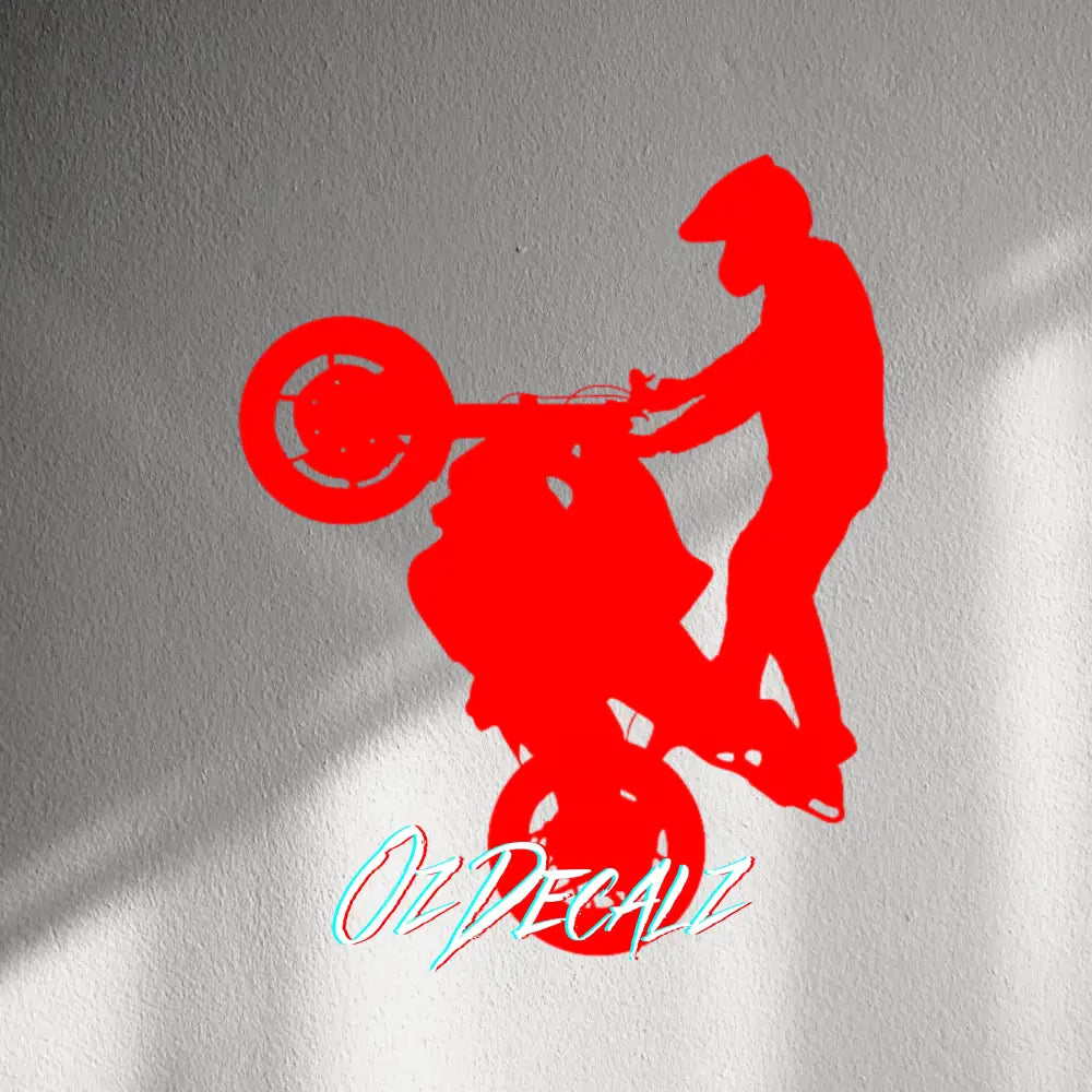 WALL STICKER: WHEELIE - OzDecalz