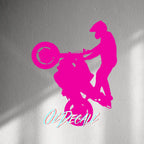 WALL STICKER: WHEELIE - OzDecalz