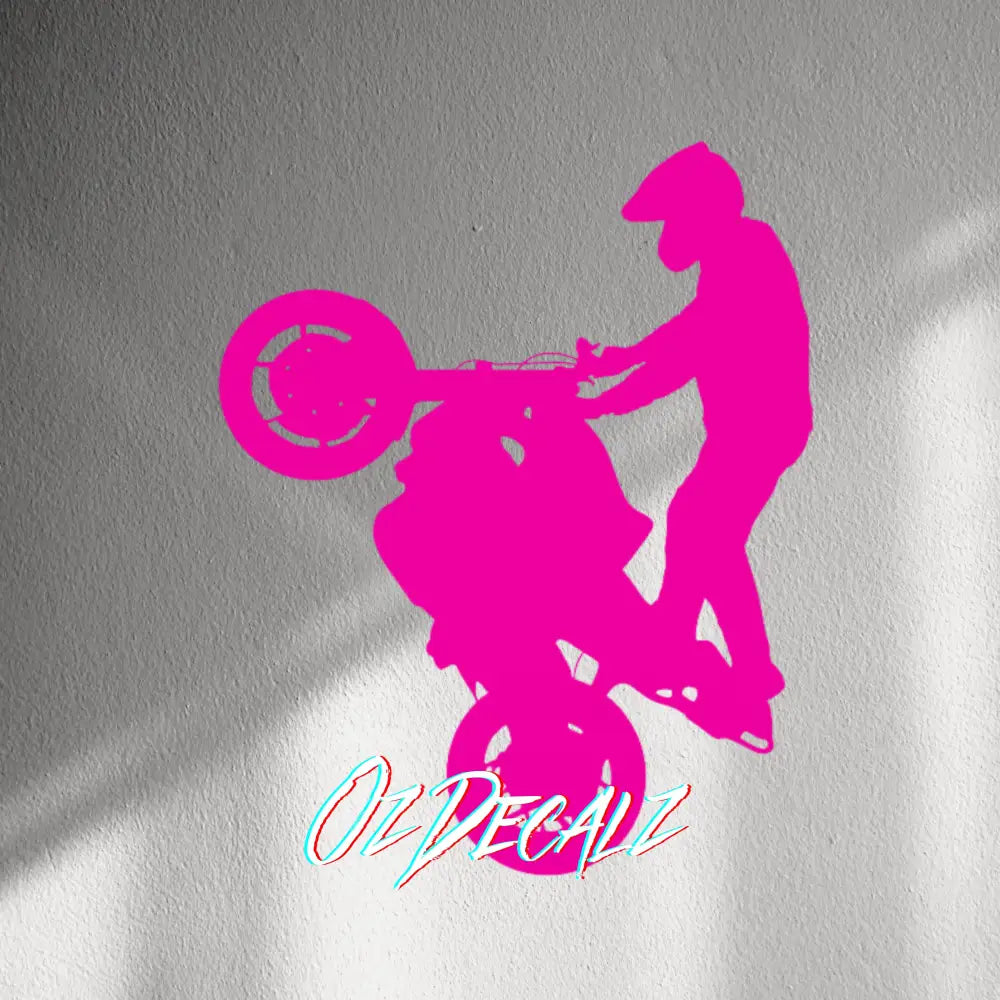 WALL STICKER: WHEELIE - OzDecalz