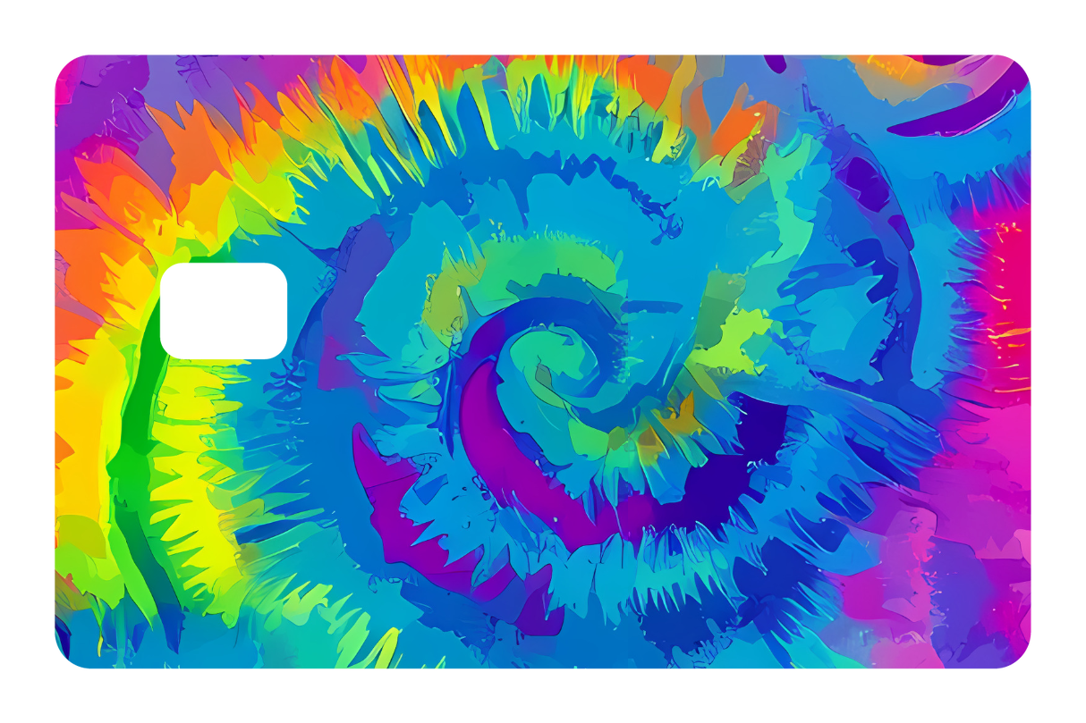 CARD WRAP: TIE DYE