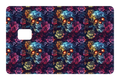 CARD WRAP: SKULLS & FLOWERS