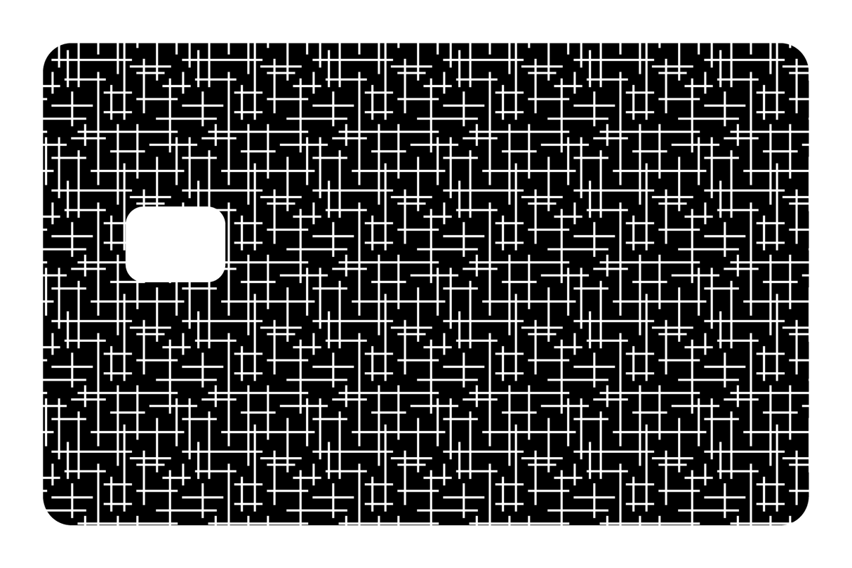 CARD WRAP: MINIMALISTIC (BLACK)