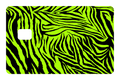 CARD WRAP: ZEBRA PRINT GREEN/BLACK