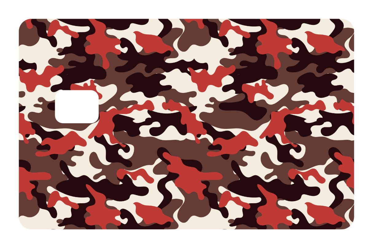 CARD WRAP: CAMO (RED)