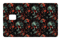CARD WRAP: SKULLS & FLOWERS