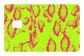 CARD WRAP: SNAKE PRINT PINK/YELLOW